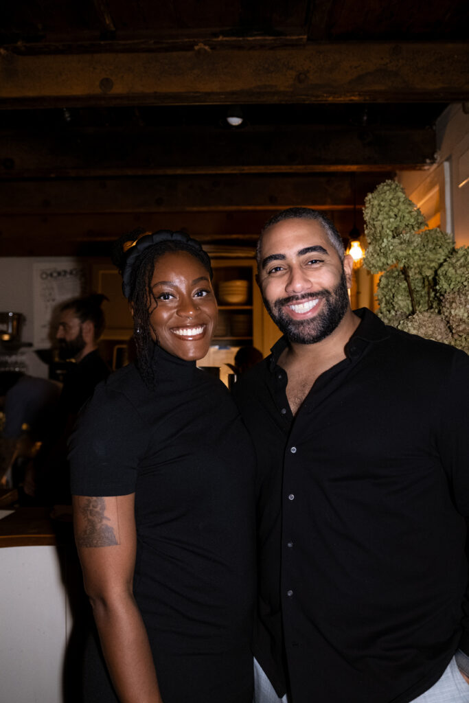 pose photo of guest at restaurant wedding reception in brooklyn ny, taken by stef reyes photo. 