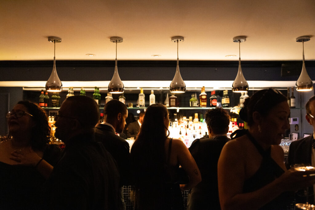 ambiance bar photo of a restaurant wedding inside of delmonicos by stef reyes photo 
