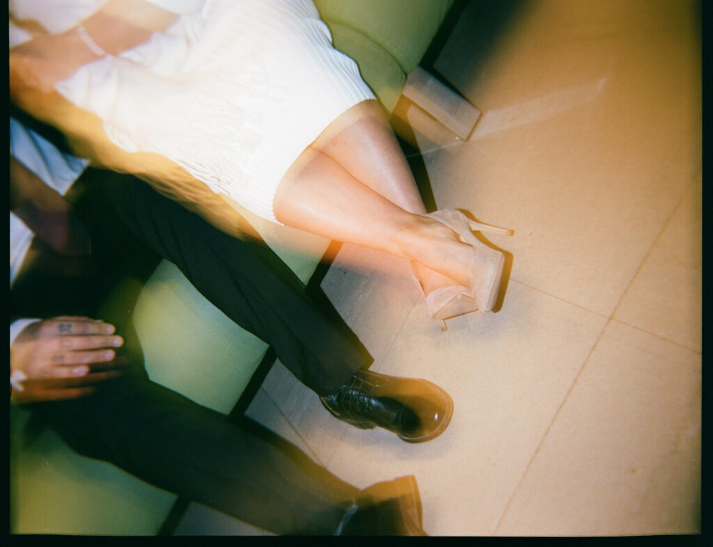 film blurry photo inside of manhattan city hall elopement, stef reyes photo